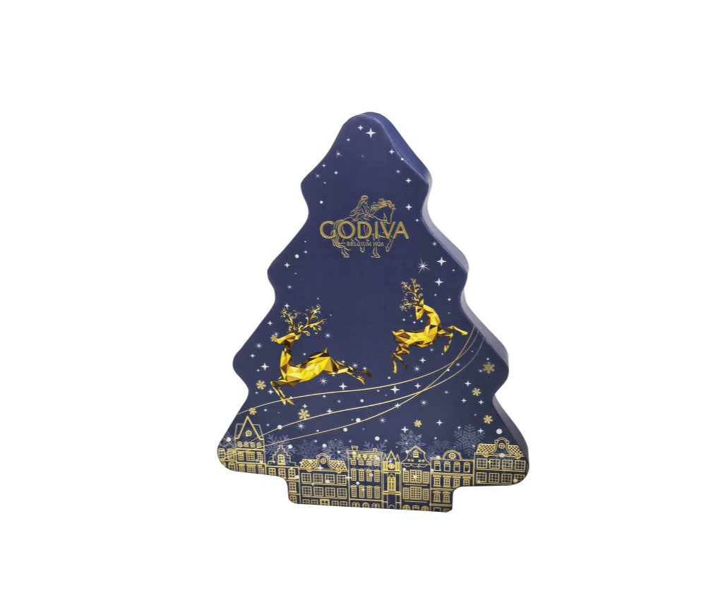 Holiday Tree Box with Chocolate 10pcs